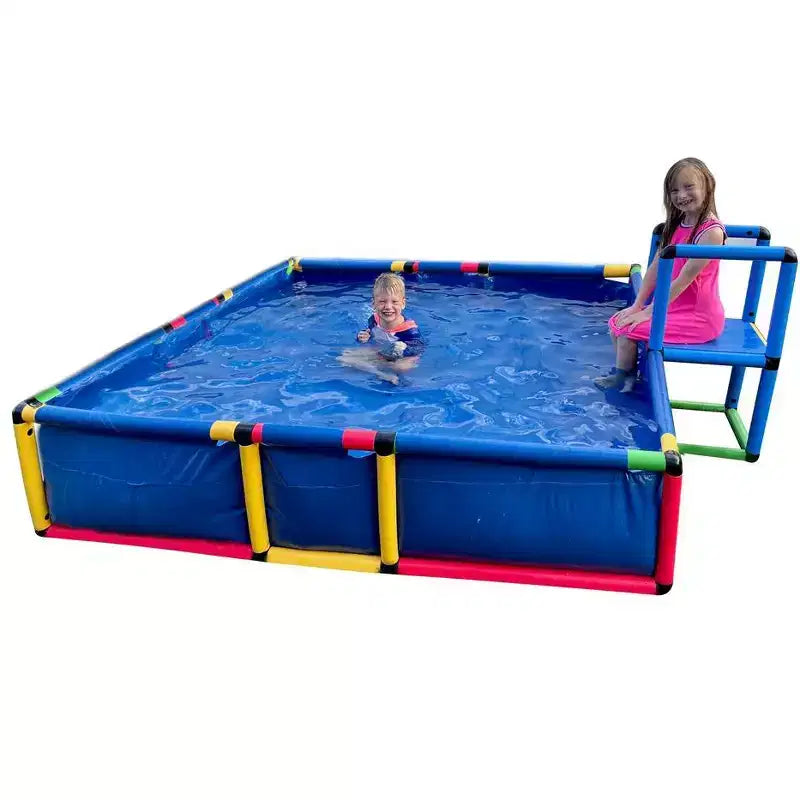 Funphix Piscine à construire/Piscine de jeu extérieure, fosse à balles, bac à sable/Se connecte avec d'autres ensembles Funphix