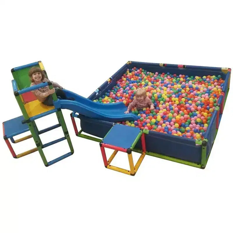 Funphix Piscine à construire/Piscine de jeu extérieure, fosse à balles, bac à sable/Se connecte avec d'autres ensembles Funphix