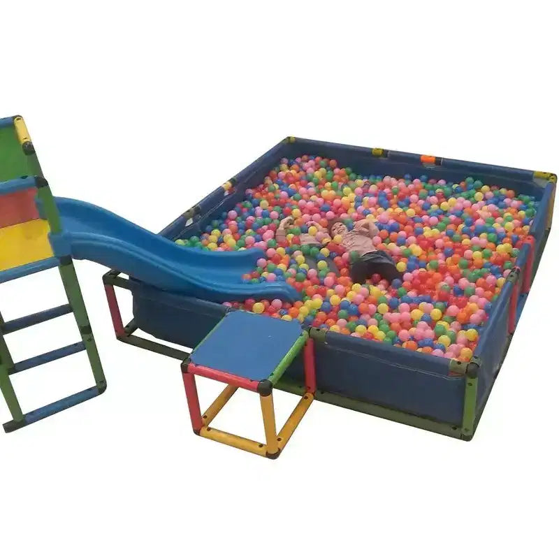 Funphix Piscine à construire/Piscine de jeu extérieure, fosse à balles, bac à sable/Se connecte avec d'autres ensembles Funphix