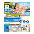 Piscine hors sol gonflable Intex Easy Set, résistante aux perforations, portable, pour enfants et adultes, bleue