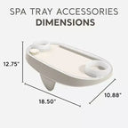 Intex PureSpa Plus Bain à remous gonflable portable, 77 x 28, avec plateau de téléphone pour spa