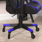 Flash Furniture X20 Sedia da gaming, sedia da ufficio da corsa per computer PC, regolabile con schienale reclinabile e ruote trasparenti