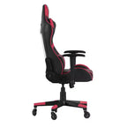 Flash Furniture X20 Sedia da gaming, sedia da ufficio da corsa per computer PC, regolabile con schienale reclinabile e ruote trasparenti