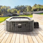 Spa gonflable Intex PureSpa Plus Greystone, 94 x 28 po, avec porte-gobelets (paquet de 4)