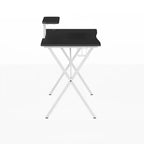 Bureau de gaming Emma et Oliver avec porte-gobelet, support pour casque et support pour écran/smartphone
