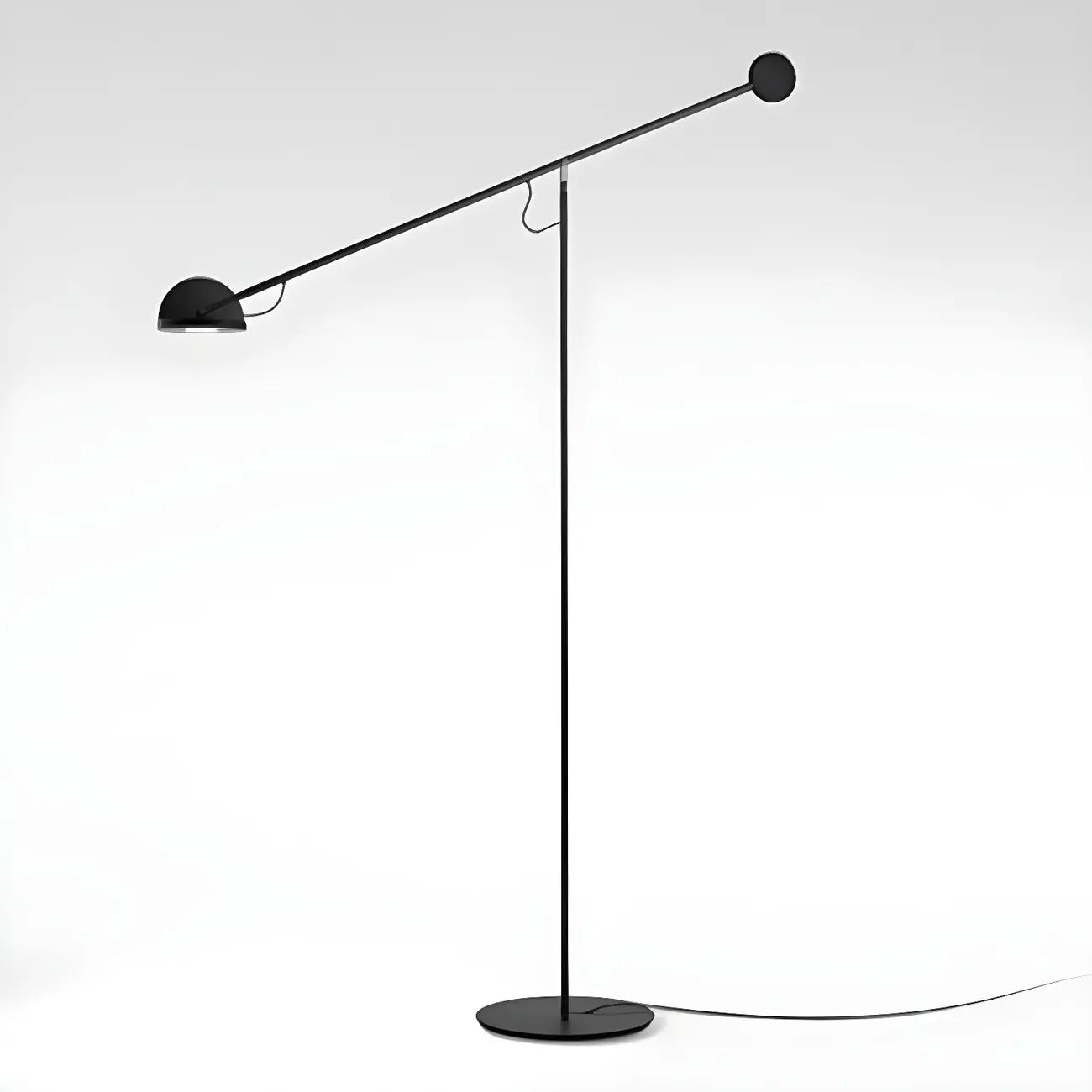 Lampadaire moderne à bras articulé LED en métal pour salon