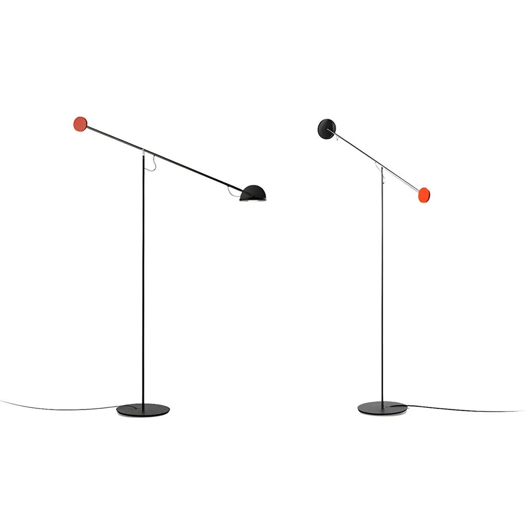 Lampadaire moderne à bras articulé LED en métal pour salon