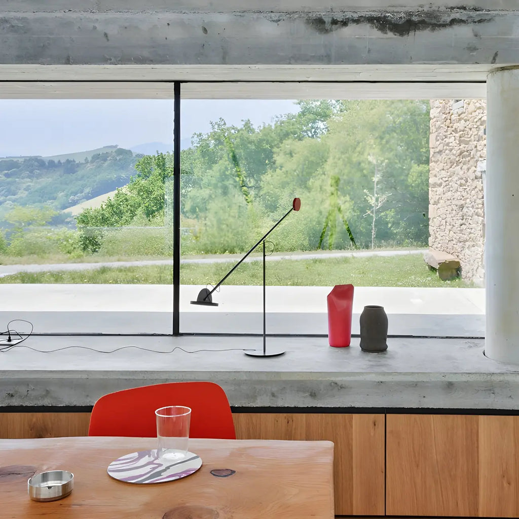 Lampadaire moderne à bras articulé LED en métal pour salon