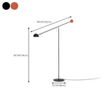 Lampadaire moderne à bras articulé LED en métal pour salon