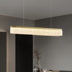 Suspension LED moderne dorée à 3 niveaux de gradation pour îlot de cuisine