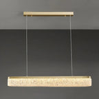 Suspension LED moderne dorée à 3 niveaux de gradation pour îlot de cuisine