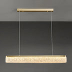 Suspension LED moderne dorée à 3 niveaux de gradation pour îlot de cuisine