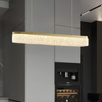 Suspension LED moderne dorée à 3 niveaux de gradation pour îlot de cuisine
