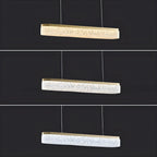 Suspension LED moderne dorée à 3 niveaux de gradation pour îlot de cuisine