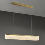 Suspension LED moderne dorée à 3 niveaux de gradation pour îlot de cuisine