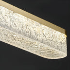 Suspension LED moderne dorée à 3 niveaux de gradation pour îlot de cuisine