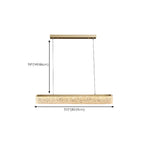 Suspension LED moderne dorée à 3 niveaux de gradation pour îlot de cuisine