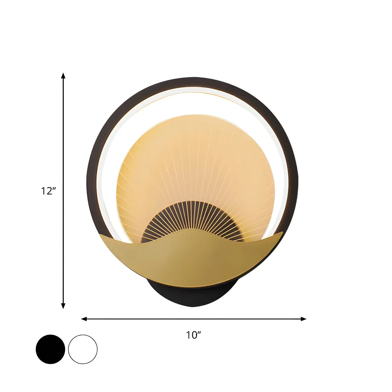 Applique murale LED moderne avec abat-jour en acrylique