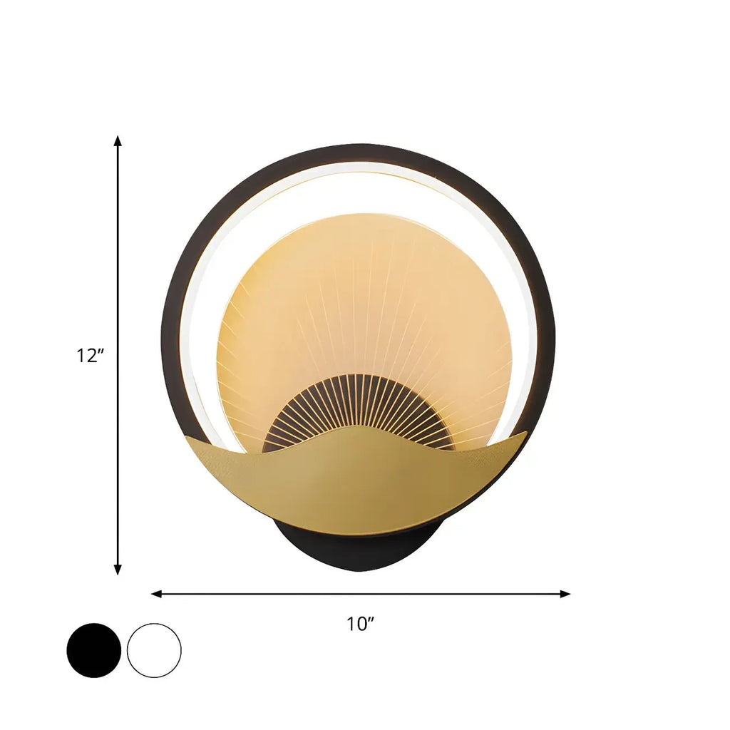 Applique murale LED moderne avec abat-jour en acrylique