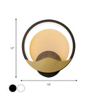 Applique murale LED moderne avec abat-jour en acrylique