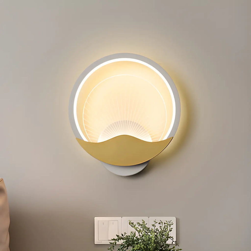 Applique murale LED moderne avec abat-jour en acrylique