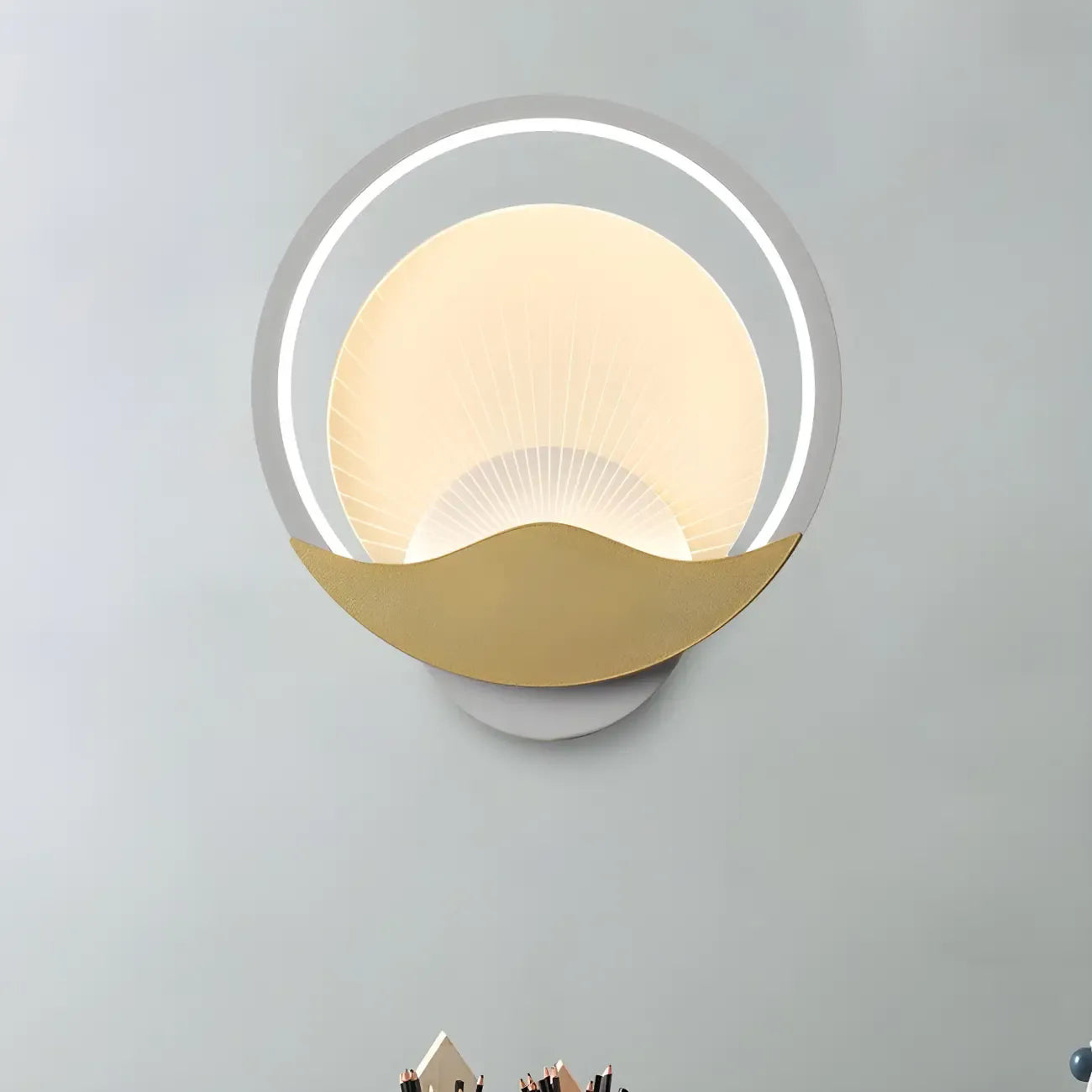 Applique murale LED moderne avec abat-jour en acrylique