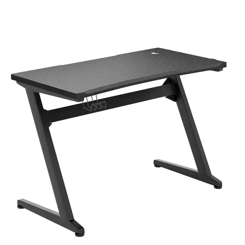 Ensemble de bureau en forme de Z et chaise de jeu de massage de style course Costway pour bureau à domicile