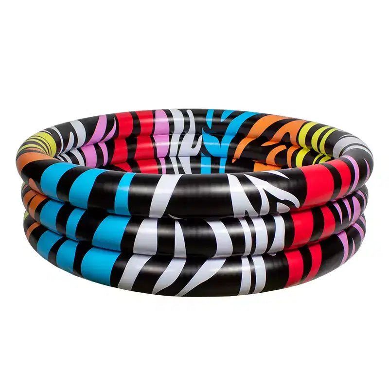 Piscine pour enfants gonflable zébrée multicolore Swim Central 36