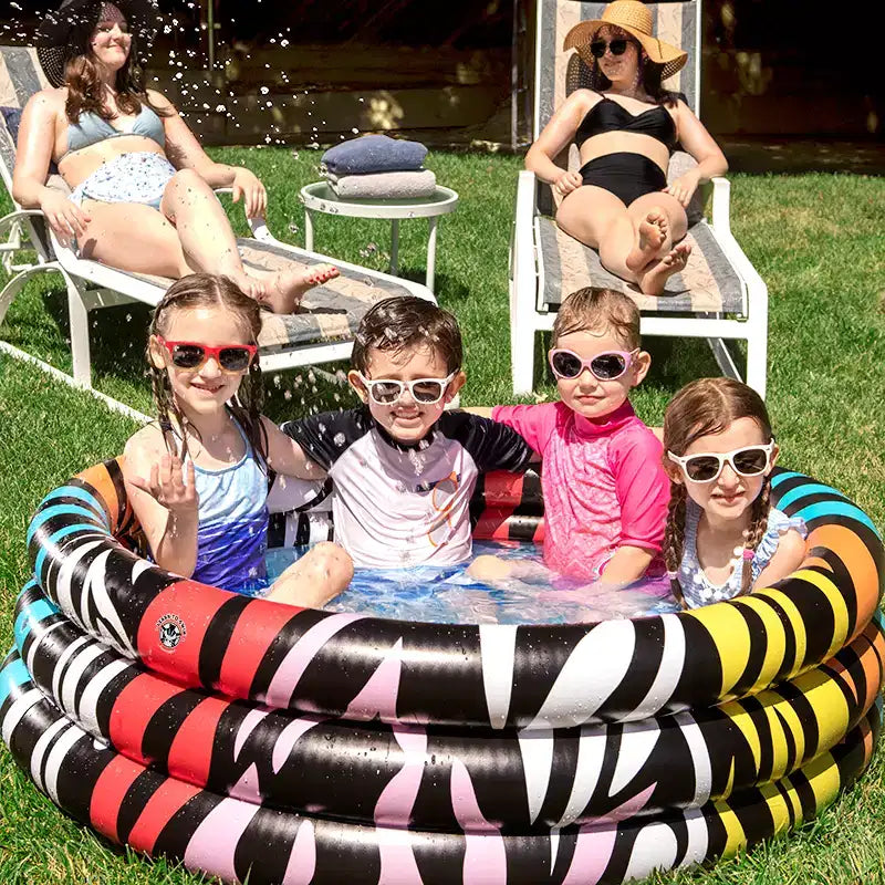 Piscine pour enfants gonflable zébrée multicolore Swim Central 36