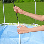 Piscine ronde hors-sol H2OGO! Splash-in-Shade pour enfants avec pare-soleil, Verte