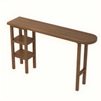 Tables de bar modernes en bois brun avec rangements pour salle à manger