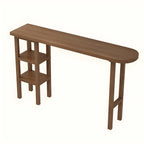 Tables de bar modernes en bois brun avec rangements pour salle à manger