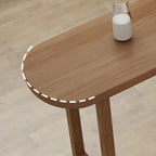 Tables de bar modernes en bois brun avec rangements pour salle à manger