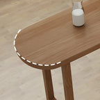 Tables de bar modernes en bois brun avec rangements pour salle à manger