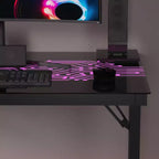 Bureau de jeu à LED à couleur changeante inspiré d'un circuit imprimé Emma et Oliver avec télécommande filaire