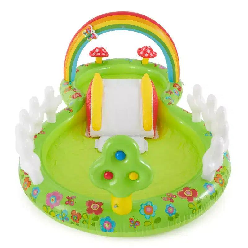 Centre de jeu gonflable aquatique Intex 57154EP My Garden coloré avec toboggan