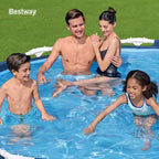 Piscine hors-sol ronde Bestway Steel Pro de 3,05 m x 76 cm avec cadre en acier et pompe de filtration de 1 249 L/h, bleue