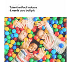 Galvanox Piscine gonflable hors sol pour enfants Grande taille Piscines gonflables Centre de jeux Enfants Famille Extérieur Jardin Arrière-cour 120x72x22