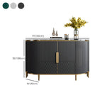 Buffet glamour en marbre gris avec rangement