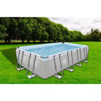Piscine rectangulaire hors-sol à cadre en acier JLeisure 17776 de 18 x 10 pieds