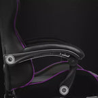 Sedia da Gaming con Poggiapiedi e Cuscino Massaggiante Lombare Ergonomico in Pelle PU - GTRACING