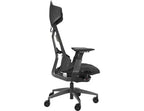 Chaise de jeu ergonomique ASUS ROG Destrier, esthétique cyborg futuriste, réglages polyvalents du siège, mode de support de bras pour le jeu mobile, panneau acoustique