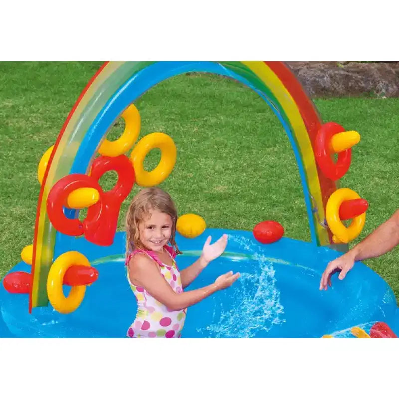 Piscine gonflable pour enfants Le Centre de jeu Anneau Arc-en-Ciel