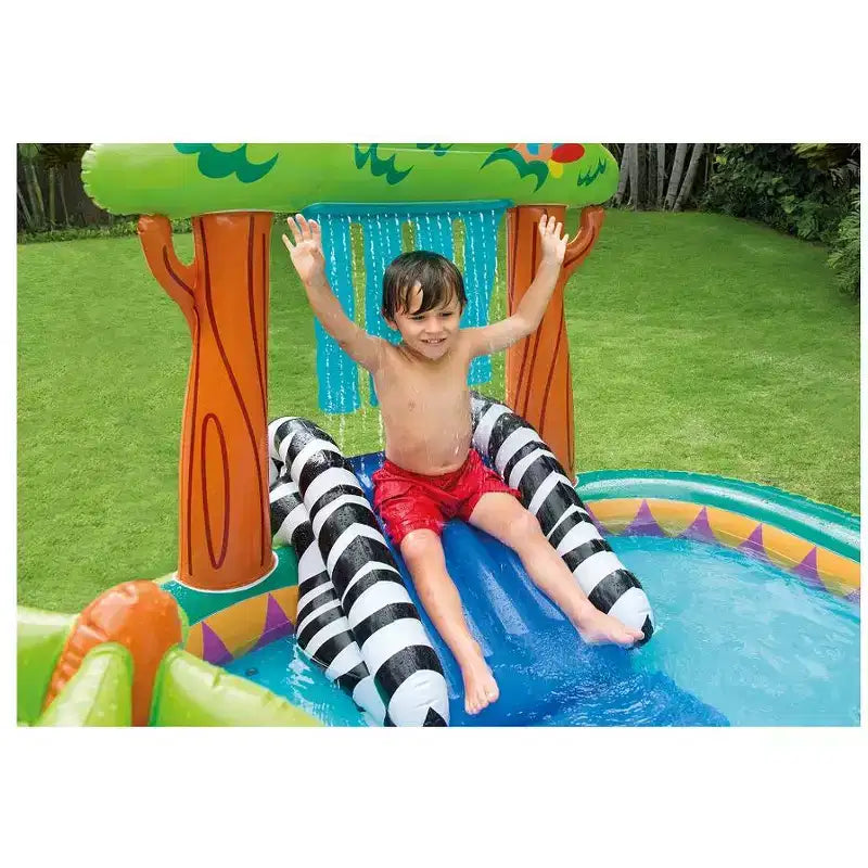 Piscine gonflable Intex Jungle Play Center avec pulvérisateur