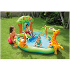 Piscine gonflable Intex Jungle Play Center avec pulvérisateur