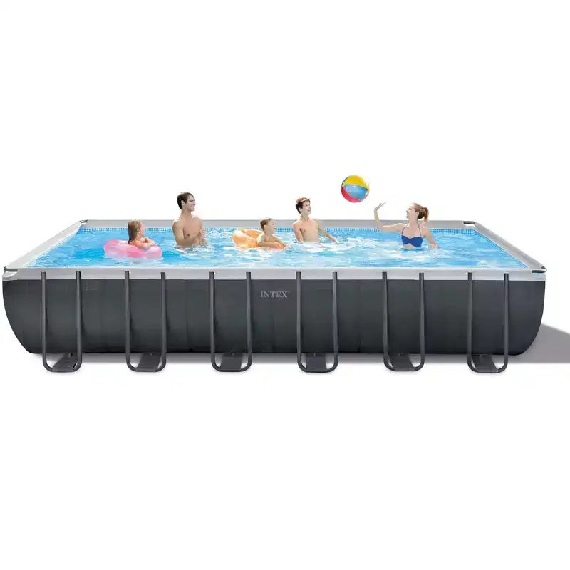 Piscine hors-sol rectangulaire Intex Ultra XTR avec pompe à filtre à sable 7,32 x 3,66 x 1,32 m