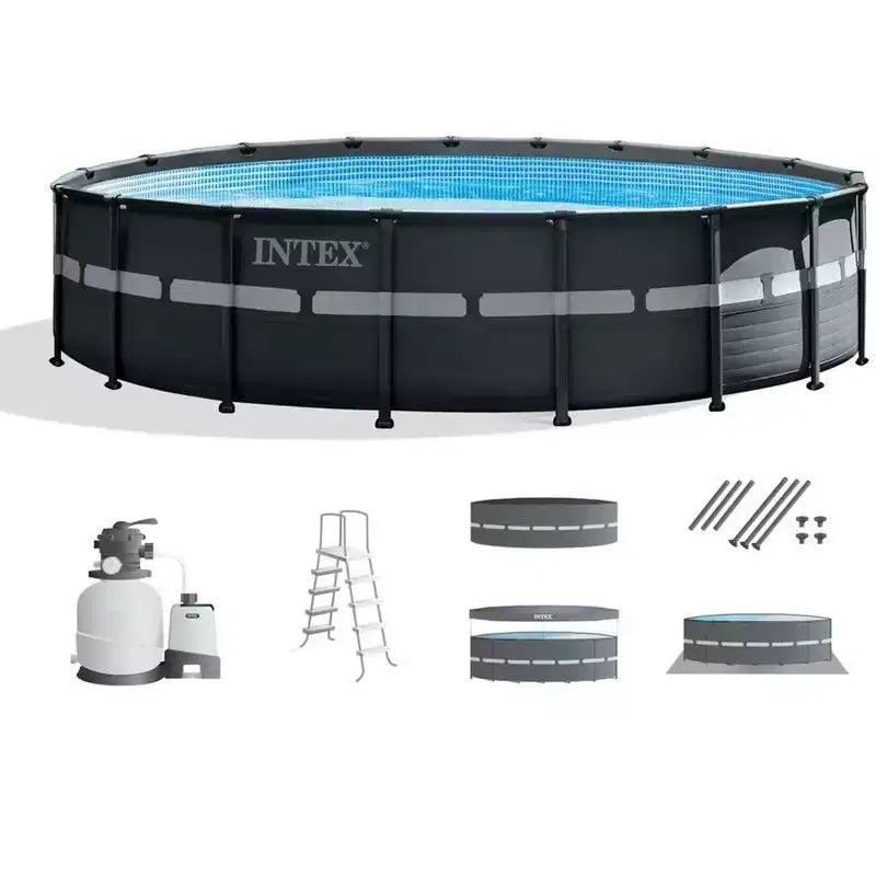 Intex 16ft X 48in Ultra XTR Pool Set with Sand Filter Pump, Ladder, Ground Cloth & Pool Cover