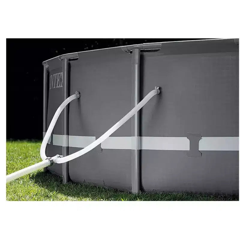 Piscine Intex Ultra XTR Ronde 4,88 m x 1,22 m avec Épurateur à Sable, Échelle, Tapis de Sol et Bâche de Protection