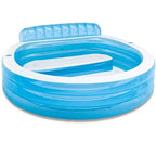 Intex Swim Center Inflatable Family Lounge Pool, 88 X 85 X 30, for Ages 3+