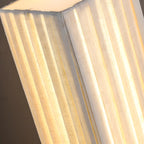Lampadaire moderne en bois avec colonne et LED 3 couleurs pour salon